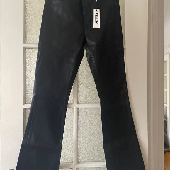 L'Agence Selma Jeans in Noir Coated | Size 32 - Picture 5 of 5